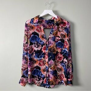 Floral Dress Shirt / Size M